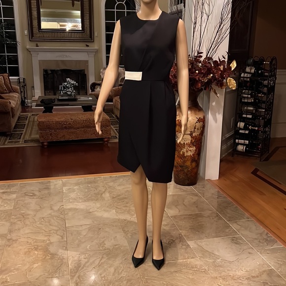 Mango Asymmetric Crepe Wrap Dress S - Picture 3 of 8